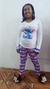 Pijama Inverno Manga Longa Stich Flores na internet