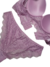 Conjunto Lingerie Liso Com Detalhes em Renda na internet