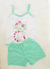 Pijama Infantil Cat Flores - comprar online