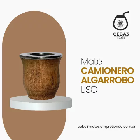 Mate Camionero Algarrobo Liso