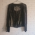 Chaqueta negra rockera con perlas - comprar en línea