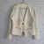 Blazer blanco rayas horizontales