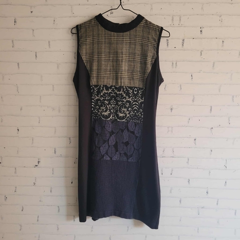 Vestido azul con encaje Desigual