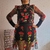 Falda negra transparente con bordado floral - tienda en línea