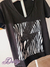 Remera rayo de algodón escote en V