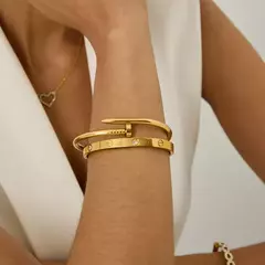 Bracelete Prego - Banho de ouro 18k. na internet
