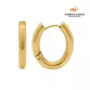 Brinco Argola Oval - Banho de ouro 18k. - comprar online