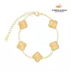 Pulseira Trevo Dourada - Banho de ouro 18k. - comprar online
