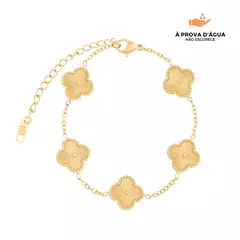 Pulseira Trevo Dourada - Banho de ouro 18k. - comprar online