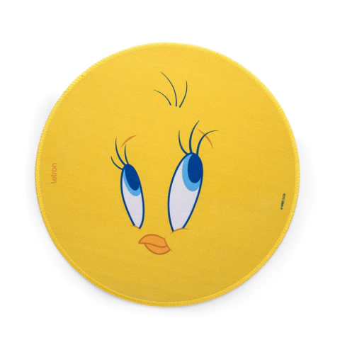MOUSE PAD LOONEY TUNES PIU PIU REDONDO 26CM BLISTER C/1 UND LETRON