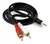 Cable Plug 3,5mm a 2RCA 3M -CAU004-mx7