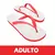 CHINELO VERMELHO ADULTO
