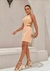 Vestido curto com amarração nas costas