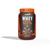 Pote de Whey Protein 100% sabor chocolate, com 21g de proteína por porção.