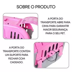 CAIXA DE TRANSPORTE PARA PETS DE ATÉ 6KG - loja online