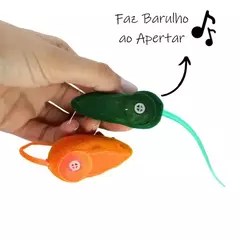 RATINHO MORDEDOR PARA GATOS COM APITO - 2 UNIDADES - comprar online