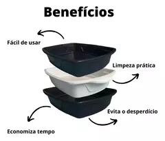 CAIXA HIGIÊNICA PARA GATOS CAT CLEAN - 3 em 1 - comprar online