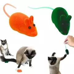 RATINHO MORDEDOR PARA GATOS COM APITO - 2 UNIDADES
