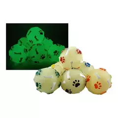 MINI BOLA FOSFORESCENTES PARA PETS 5,5 CM - BRILHA NO ESCURO na internet