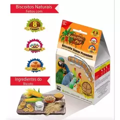 BISCOITO PREMIUM PARA PAPAGAIOS E ARARAS BISCOTTINI - 80G na internet