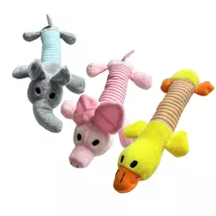 PELÚCIA LONGUINHO COM APITO PARA ANIMAIS DE ESTIMAÇÃO