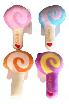 PIRULITO DE PELÚCIA - 12 UNIDADES - CORES SORTIDAS - comprar online