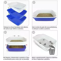 CAIXA HIGIÊNICA PARA GATOS CAT CLEAN - 3 em 1 na internet