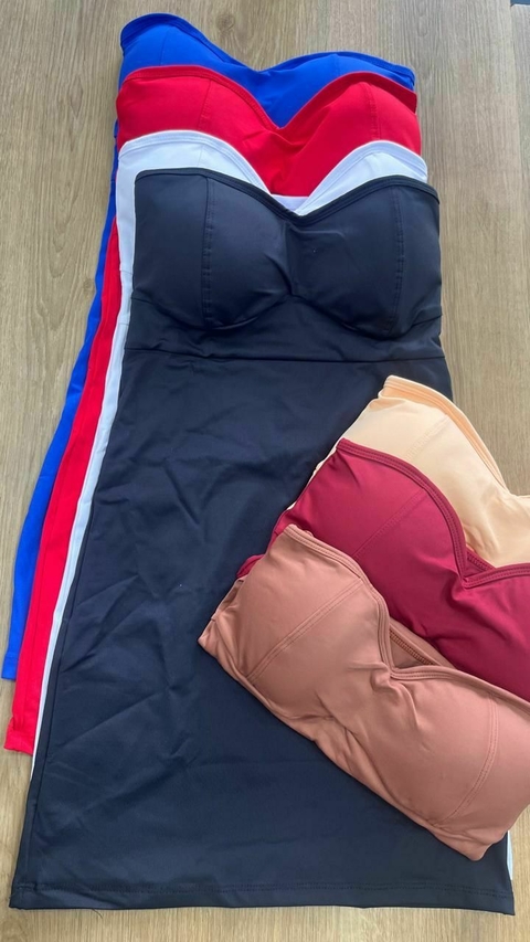 vestido tomara que caia