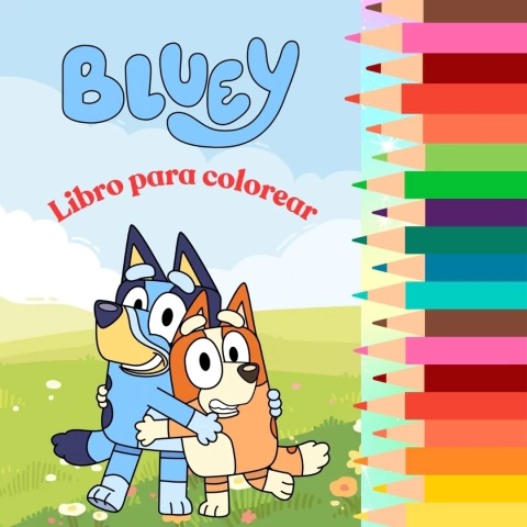Libro para colorear imprimible Bluey - comprar online