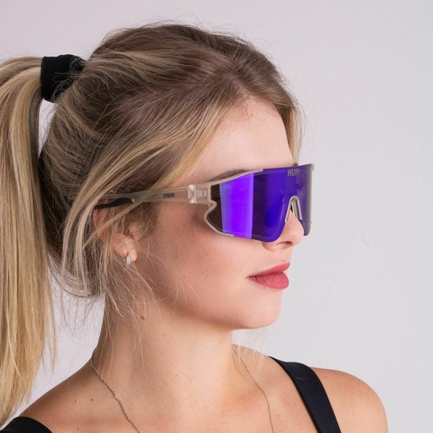 Óculos de Sol - Bornio Cristal - Lente Azul Espelhado - comprar online