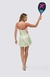 Vestido Drop Shot - Verde/ Rosa - Brive
