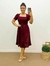 Vestido Midi Laise Vinho