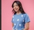T-Shirt-Estampa Azul Margaridas