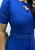 Vestido Midi Godê/Azul - comprar online