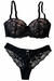 Conjunto Lingerie com Bojo Preto e Rosa - comprar online