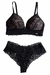 Conjunto Reforçado sem Aro com Renda Preto - comprar online
