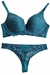 Conjunto Lingerie com Bojo Azul Turquesa - comprar online