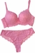 Conjunto Lingerie com Bojo Rosa - comprar online