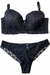 Conjunto Lingerie com Bojo Preto - comprar online