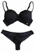 Conjunto Rendado com Fio Duplo Preto - comprar online