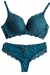 Conjunto Lingerie com Bojo Azul Turquesa - comprar online