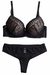 Conjunto Lingerie com Bojo Preto - comprar online