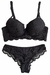 Conjunto Lingerie com Bojo Preto - comprar online