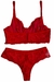 Conjunto Lingerie Tella Renda com Aro sem Bojo Vermelho - loja online