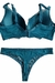 Conjunto Lingerie com Bojo Azul Turquesa - loja online