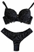 Conjunto em Renda Trabalhada Preto - Limangerie