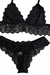 Conjunto sem Bojo Rendado Preto - loja online