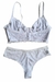 Imagem do Conjunto Tella Branco Renda com Aro sem Bojo