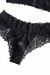 Conjunto Reforçado sem Aro com Renda Preto