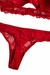 Conjunto Lingerie com Bojo Vermelho